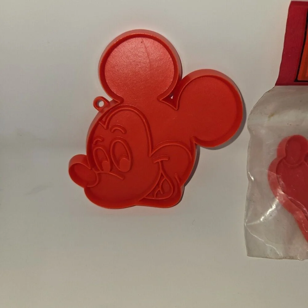 Mickey Mouse Vintage Popsicle Mold Cookie Cutter Sandwich Press Lot of 5 Disney